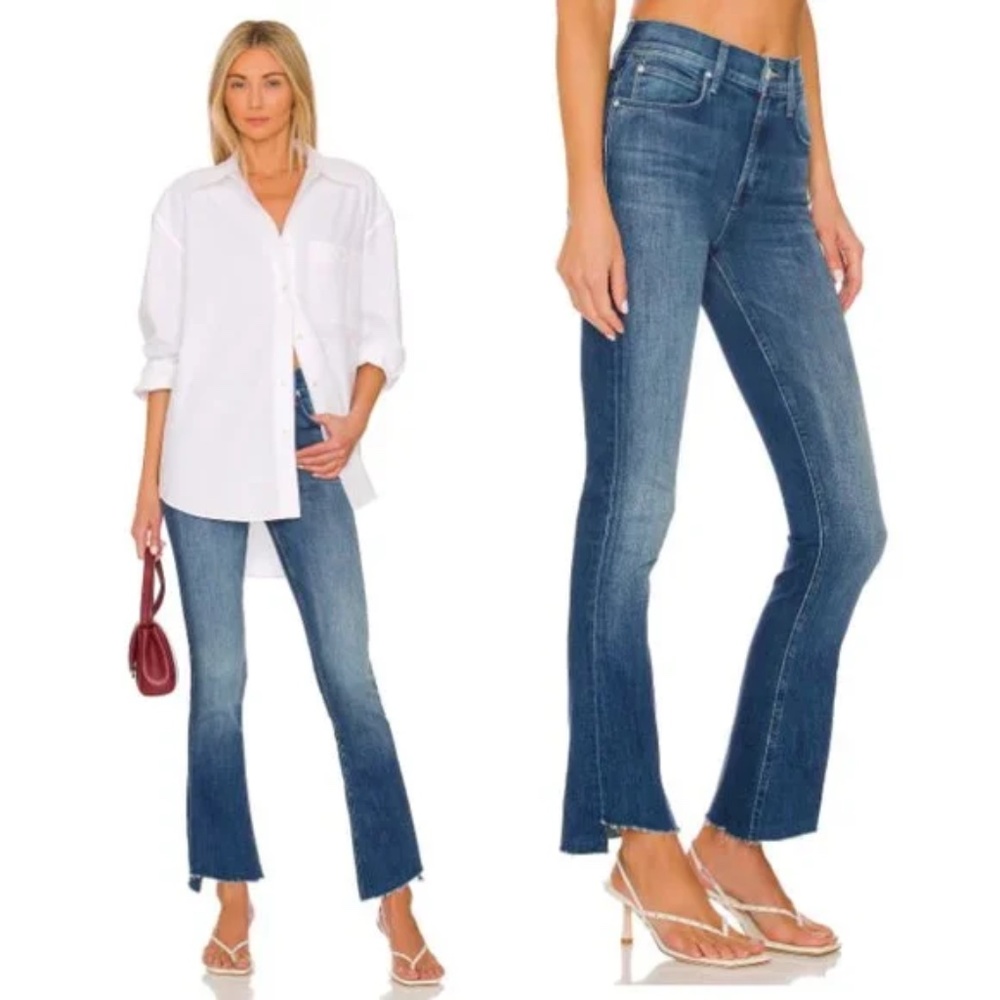 MOTHER Blue Ankle & Cropped Jeans